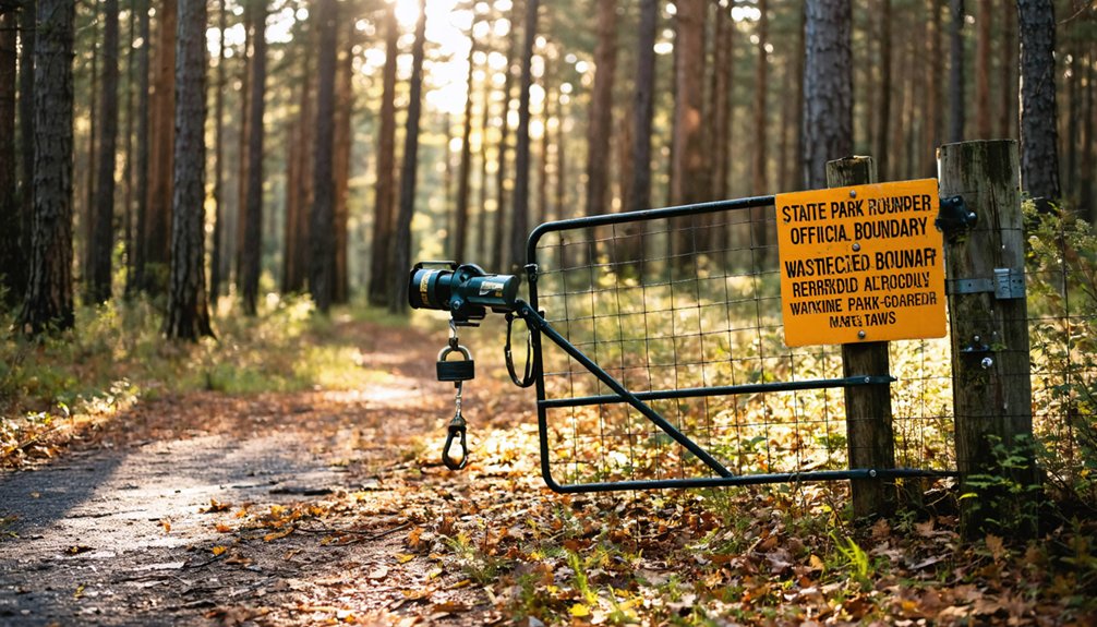 no metal detecting allowed
