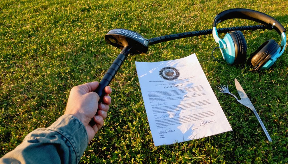 obtain metal detecting permit