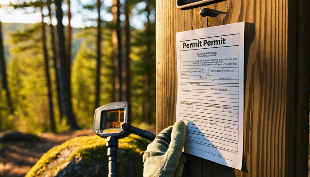 obtain metal detecting permit