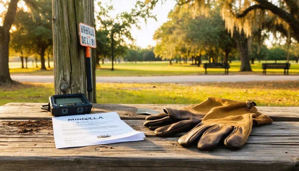 secure permits before detecting