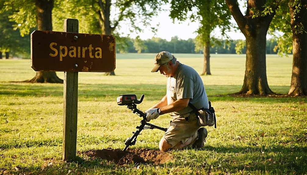 sparta metal detecting regulations