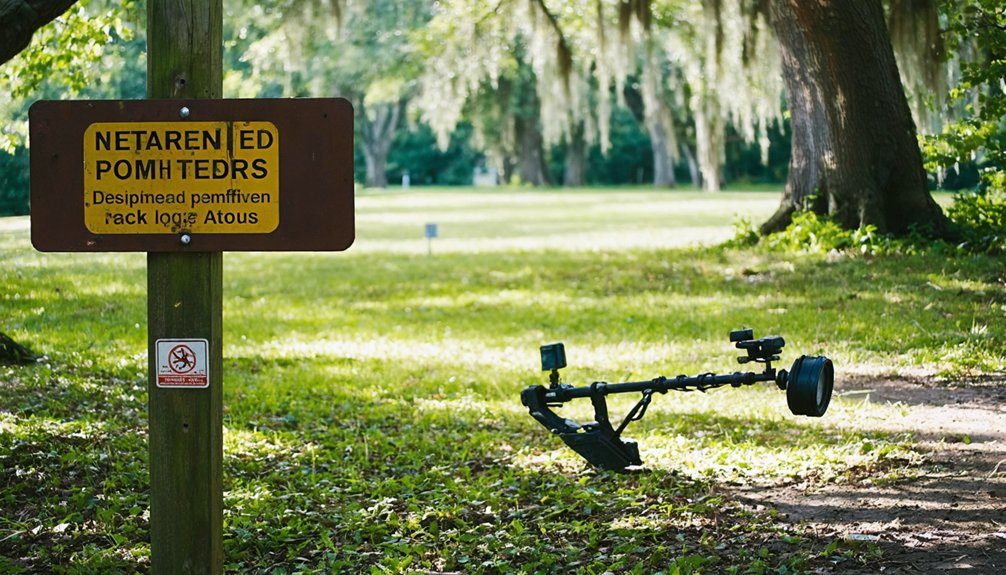 approved metal detecting zones