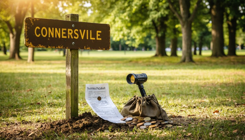connersville metal detecting regulations