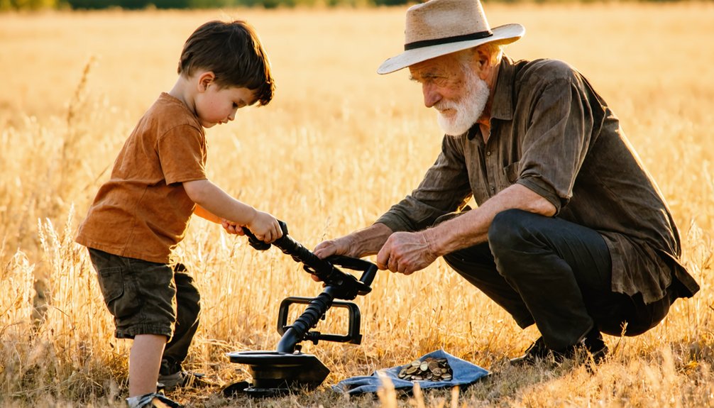 instructing metal detecting skills
