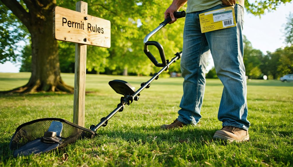 metal detecting guidelines arnold