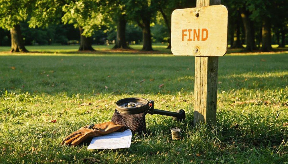 metal detecting guidelines in whitestown