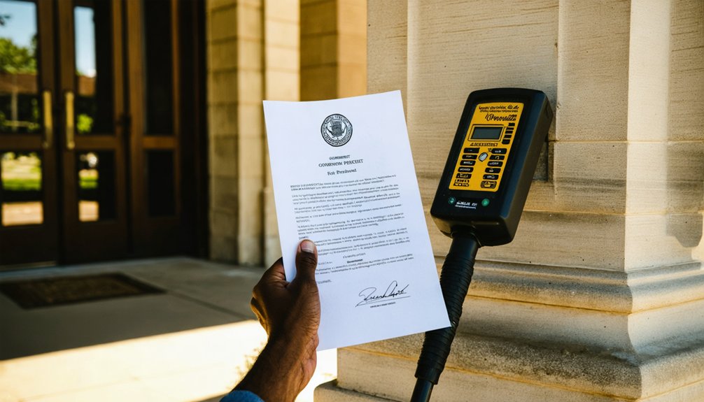 metal detecting permit application