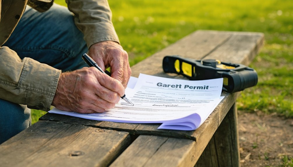 metal detecting permit guidelines