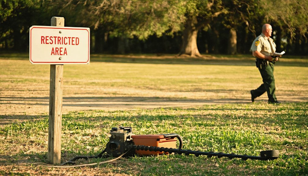 metal detecting permit required