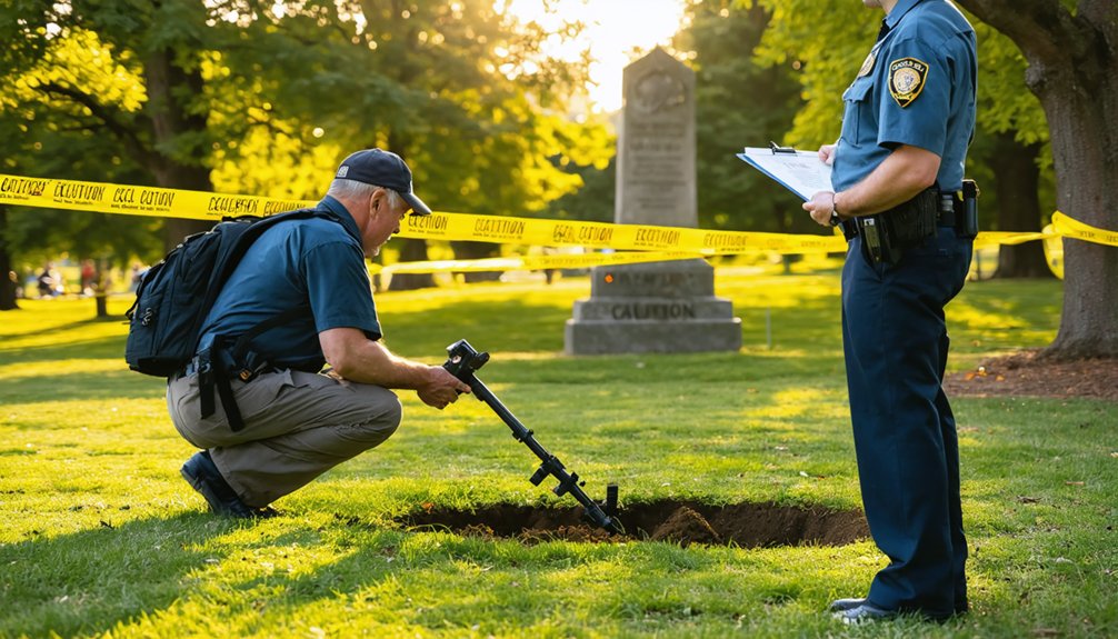 metal detecting permit violations