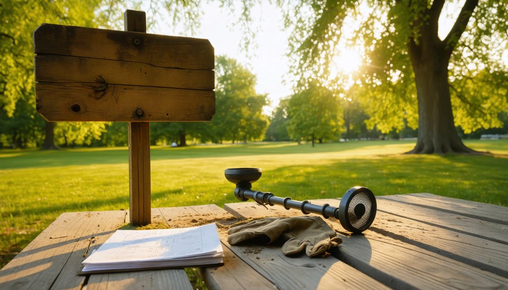 metal detecting regulations centerville