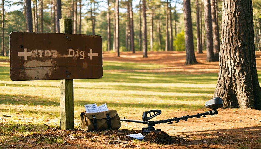 metal detecting regulations gamewell