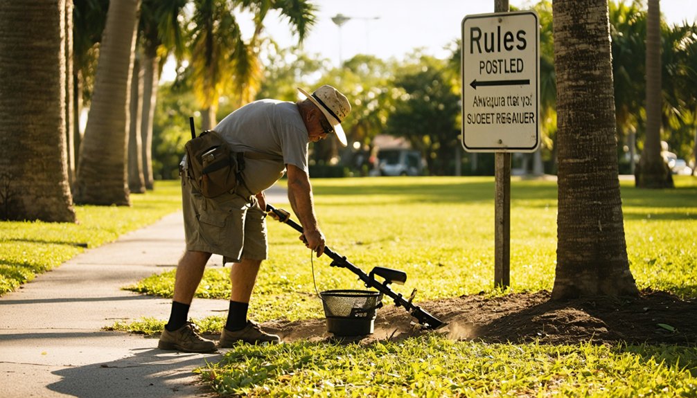 metal detecting regulations largo
