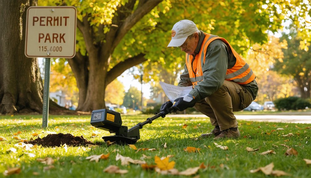 metal detecting regulations mount prospect
