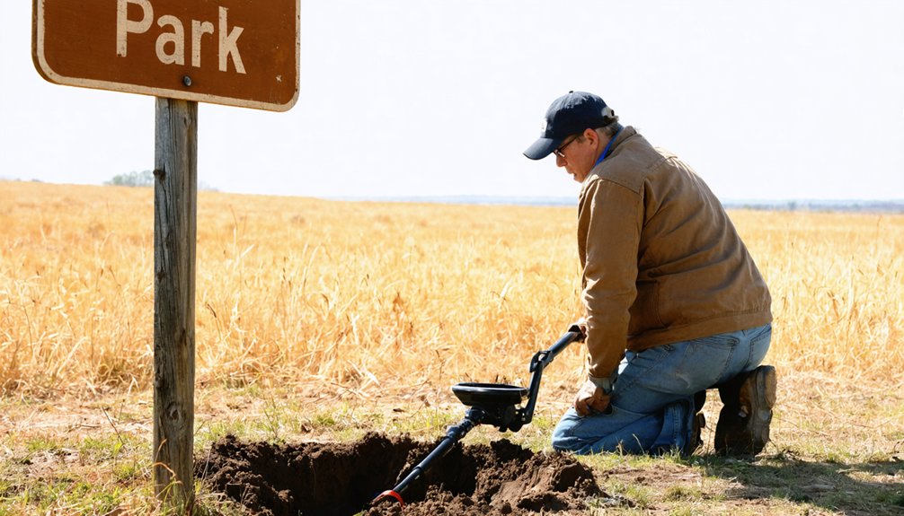 metal detecting regulations pierre