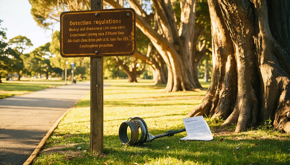 metal detecting regulations santa rosa