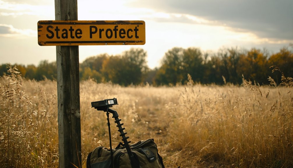 metal detecting restrictions apply