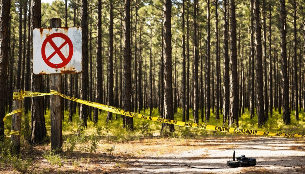 metal detecting restrictions enforced