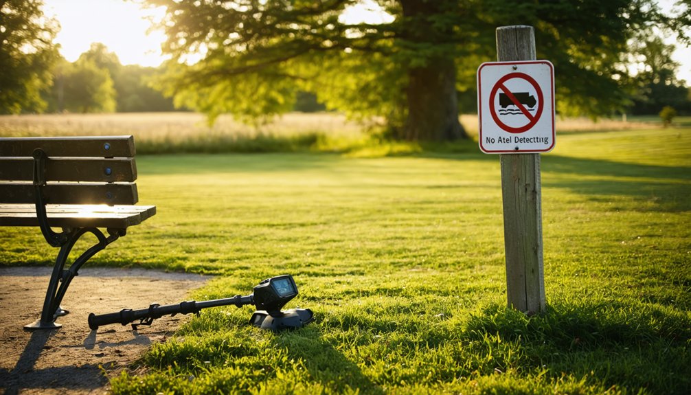 metal detecting restrictions iowa