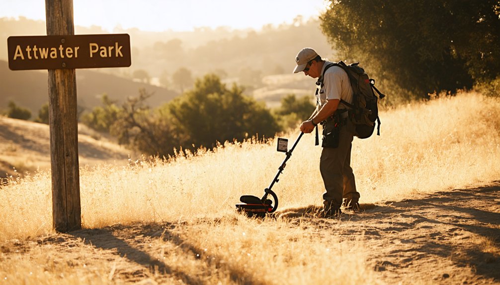 metal detecting spots atwater