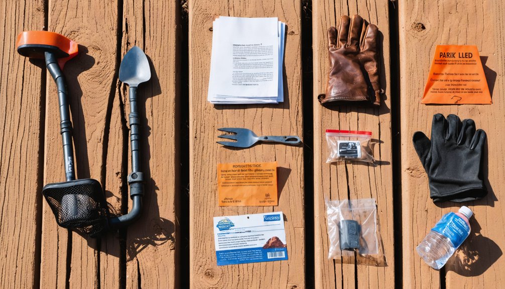 metal detecting trip essentials