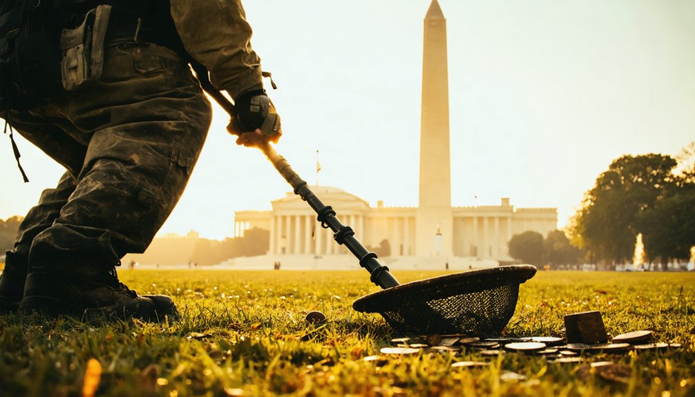 metal detecting washington dc