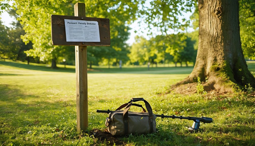 metal detecting zone restrictions