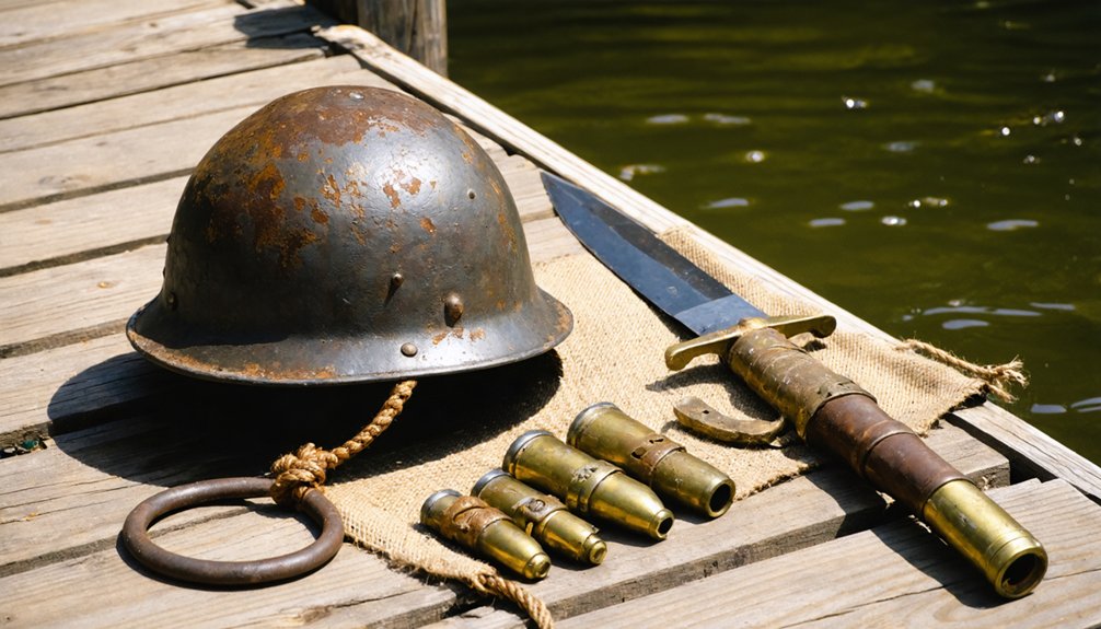 military relics from waterways