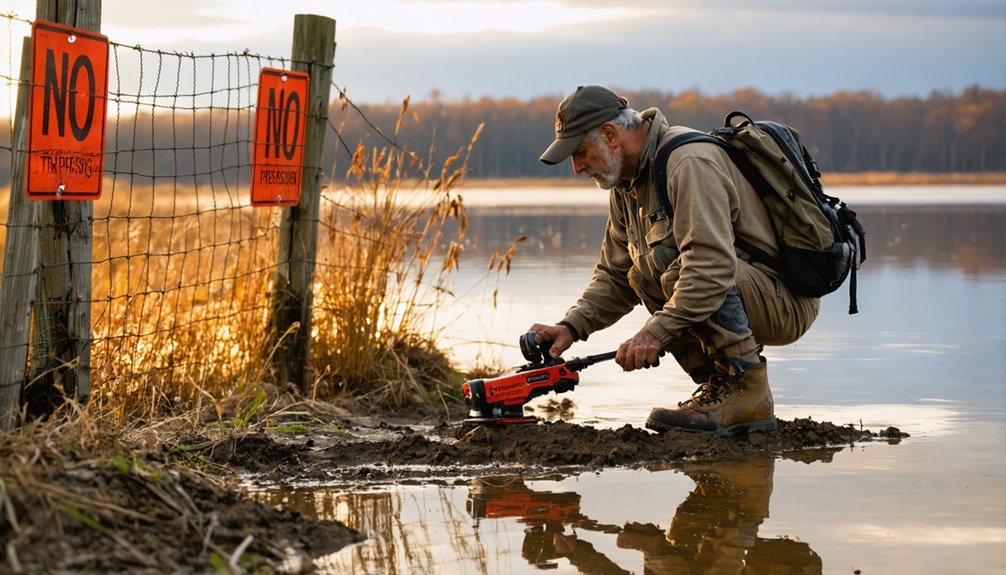 no metal detecting allowed