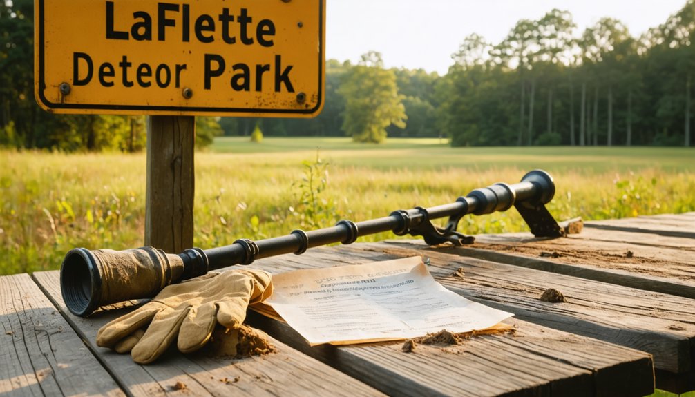 permit guidelines for metal detecting