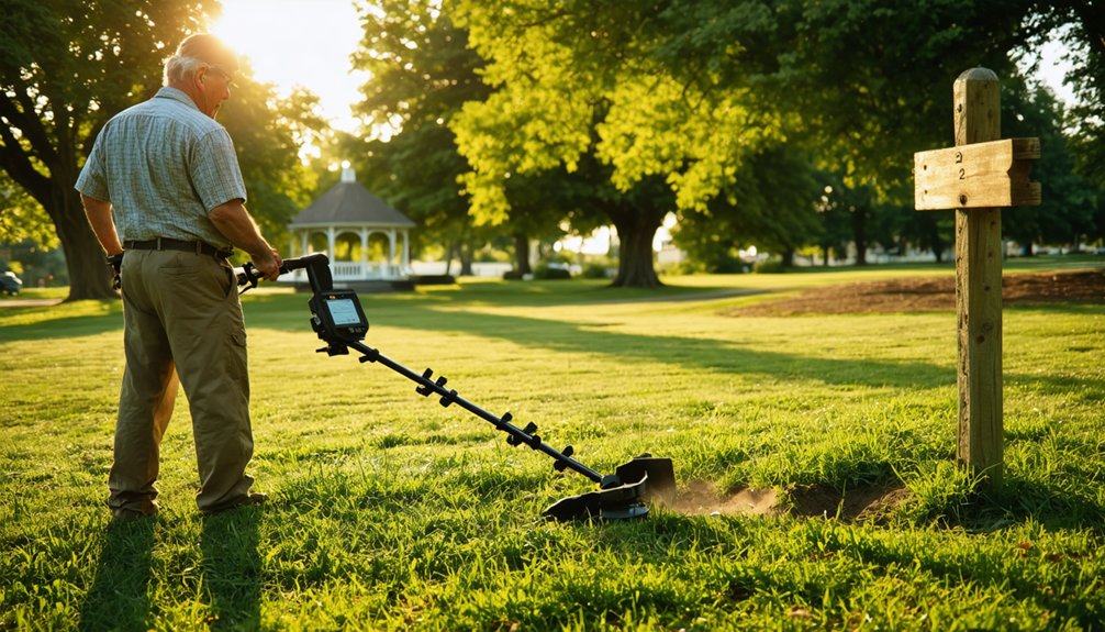 permitted park metal detecting
