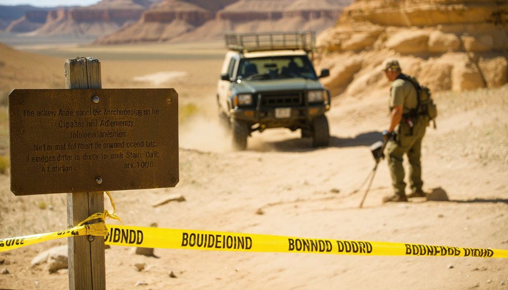 report illegal metal detecting