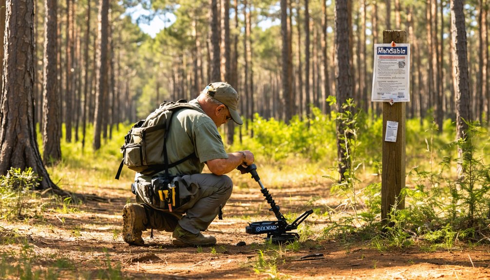 respect metal detecting laws