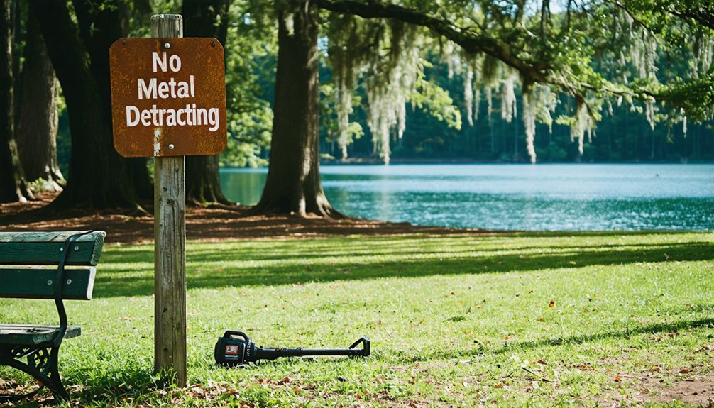 restricted metal detecting areas