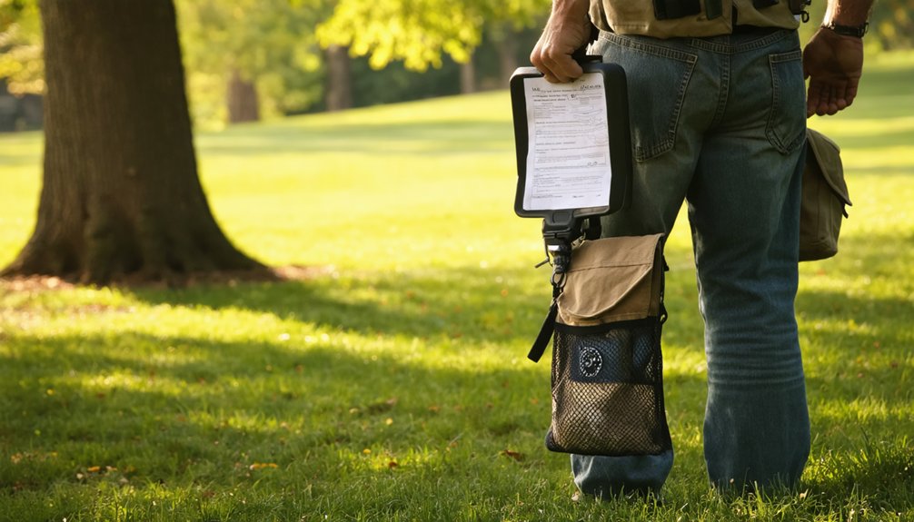 secure metal detecting permit