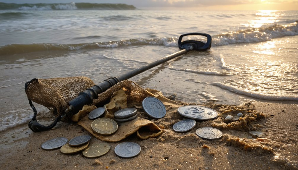 treasure hunting on beaches
