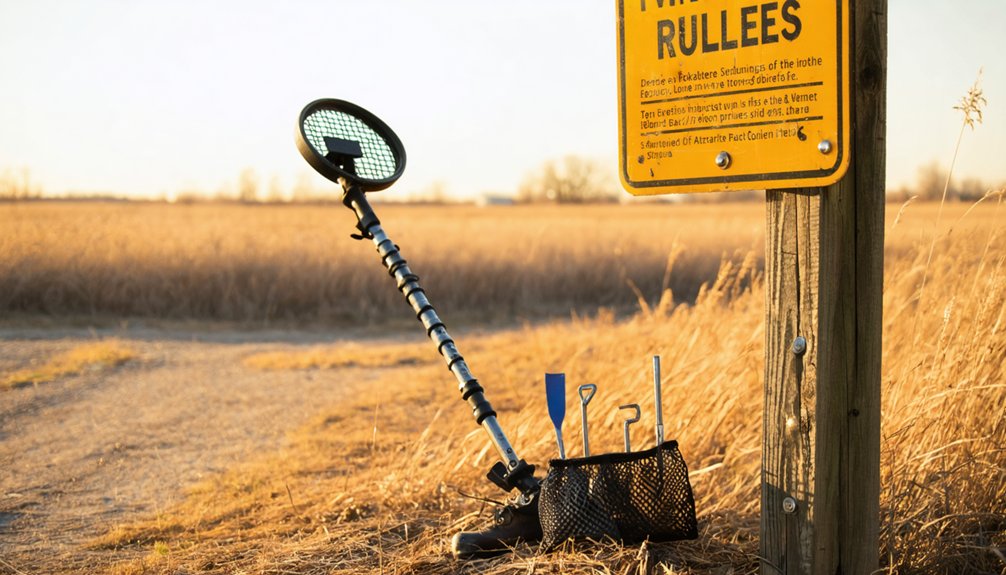 allowed metal detectors and tools