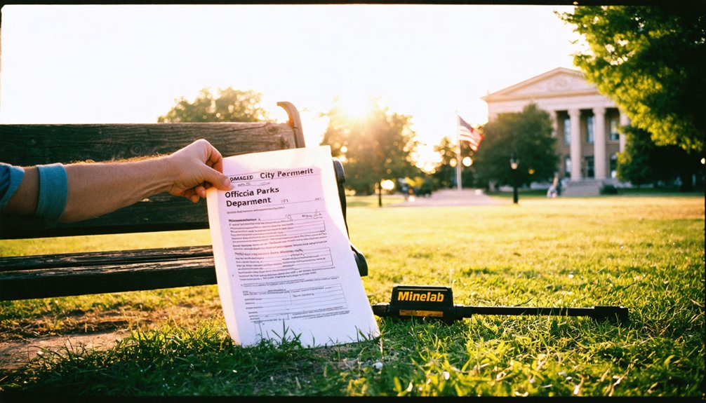 applying for metal detecting permit
