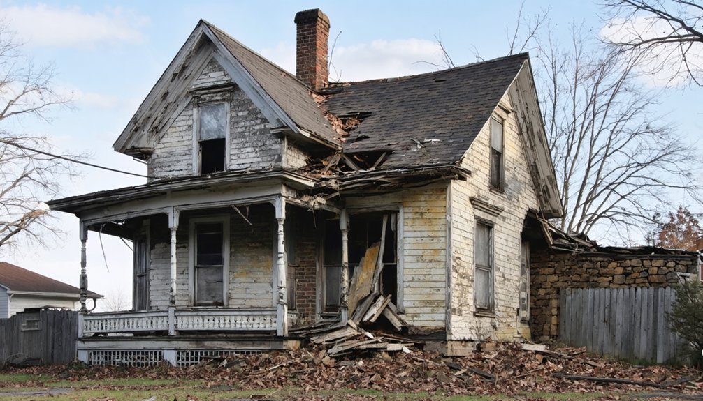 assess exterior structural warning signs