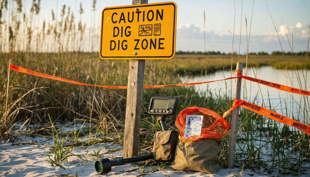 beach detecting rules and restrictions