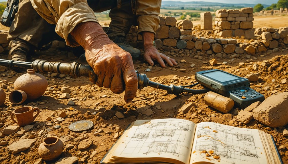 careful excavation and documentation
