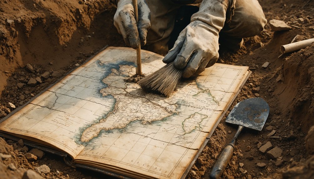 careful layered excavation process