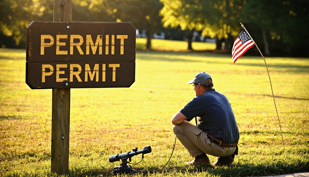 check permits before metal detecting