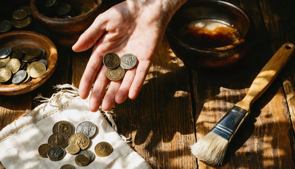 cleaning ancient coins advice
