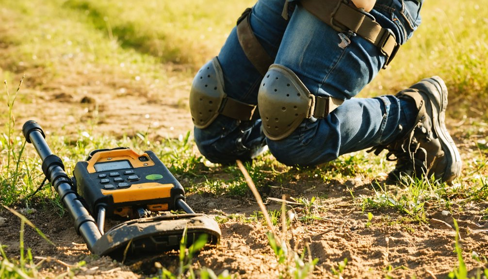 comfortable metal detecting knee pads