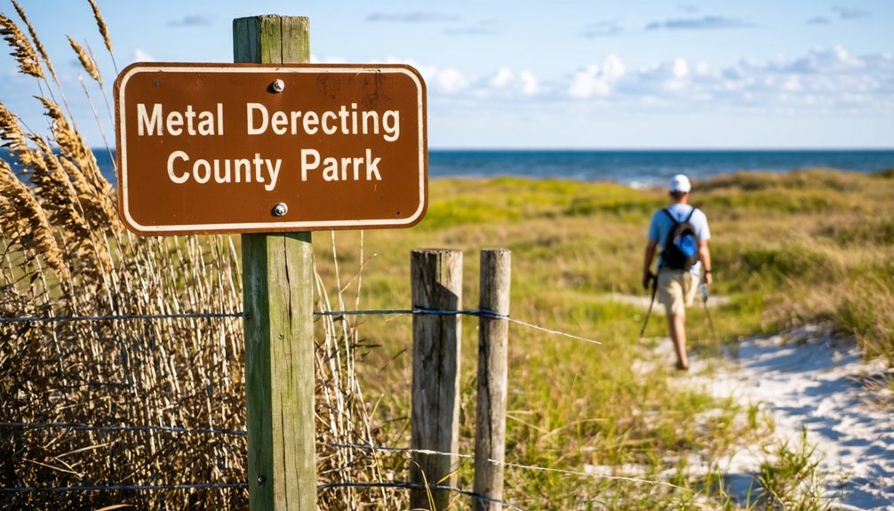county parks prohibit metal detecting
