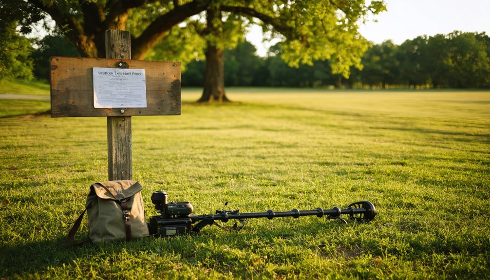 covington metal detecting regulations