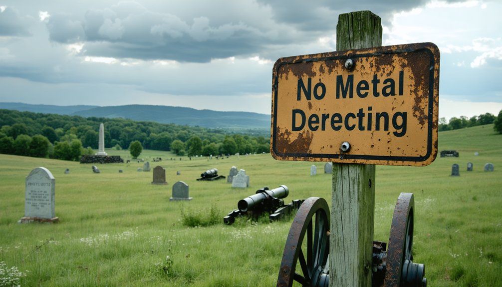 detect in designated grassy areas