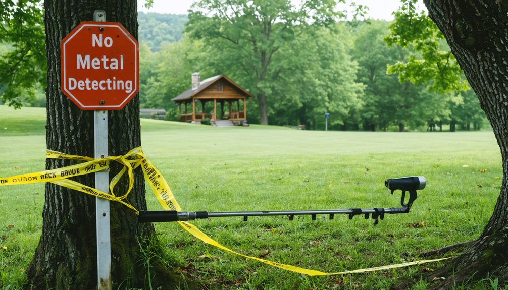 detecting banned in protected lands