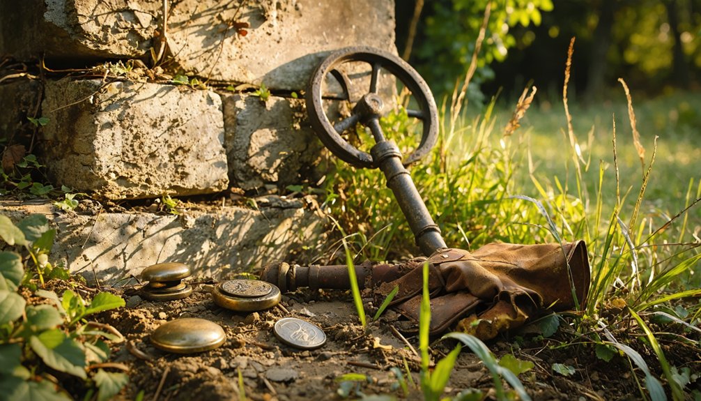 detecting relics at homesteads